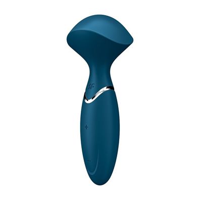 Kabelloser Mini-Handmassagestab in Blau - "Pure Entspannung" für sinnliches Verg