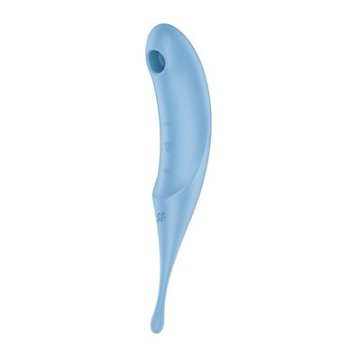 Hochwertiger Blauer Vibrator mit Pulssimulation - Eleganz und Präzision für unve