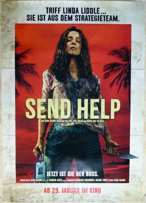 Send Help - Original Kinoplakat A0 - Rachel McAdams, Dylan O´Brien - Filmposter