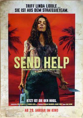 Send Help - Original Kinoplakat A1 - Rachel McAdams, Dylan O´Brien - Filmposter