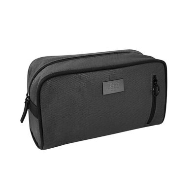 Hugo Boss Mens Soft Toiletry Wash Shave Travel Pouch Brown Bag