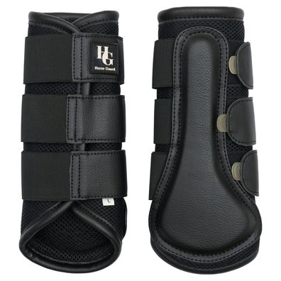 Horse Guard Timothy mesh Dressurgamasche, 2er Set - schwarz