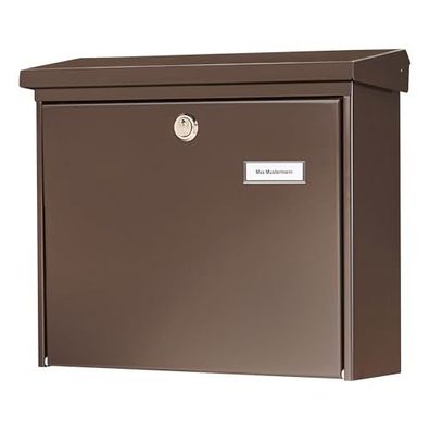Burg-W?chter Amsterdam 867 BR Stahlbriefkasten, braun