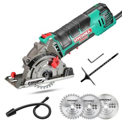 Hychika Sega Circolare, 500 W Mini-Seghe Circolare 4500 U/min