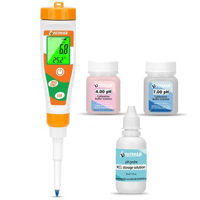 Uiuzmar pH Meter Digital Messgeraet Lebensmittel Wasser Kombucha LCD