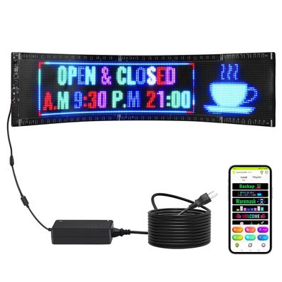 VEVOR Programmierbares LED-Schild P5 Vollfarb Bluetooth 83,5 x 20 cm
