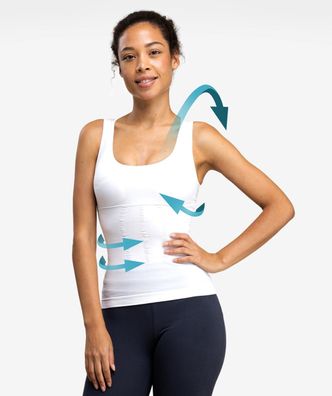 Curveless Tanktop Damen Haltungskorrektur Réckenstétze Push-Up-Effekt Gr. S