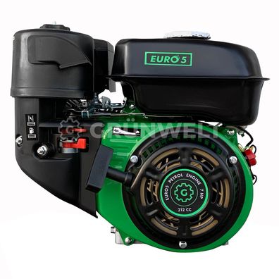 Grünwelt GW210-S 7 PS 20mm 212 cm³ EURO 5 4-Takt E-Starter Benzinmotor Austauschmotor