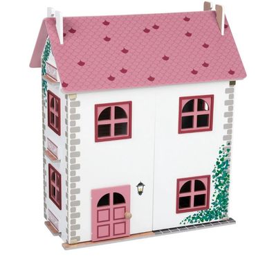 Playtive Holz Puppenhaus ?Cabinet?, drei Etagen, aufklappbar