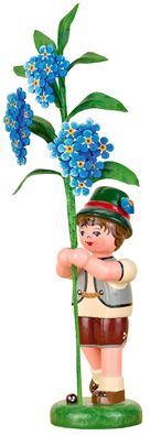Blumenkind Junge mit Vergissmeinnicht