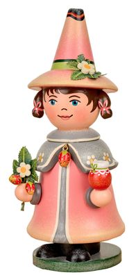 Räucherfigur Wichtel Erdbeere, Sommerwichtel