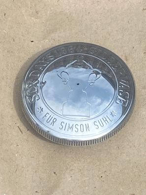 Tankdeckel für original DDR Moped Simson S51,550, Schwalbe, Star Silbervase 6tag