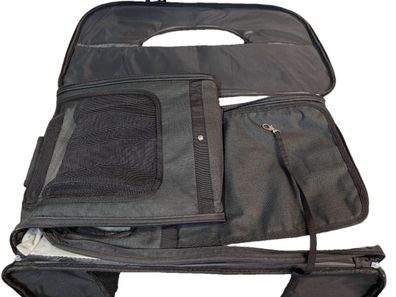 VEVOR Hundetrolley faltbar 15,8 kg 600D Oxford 4 Räder Transporttasche