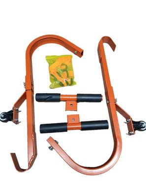 VEVOR Leiterdachhaken 2er-Pack mit Rad Leiterstabilisator Stahl 226 kg