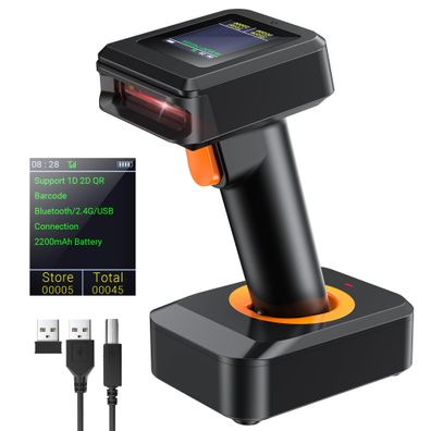 Tera HW006 Barcode-Scanner 2D Bluetooth kabellos Ladestation Defekt