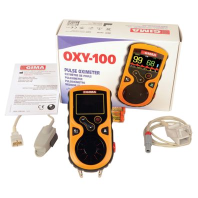 GIMA OXY-100 Pulsoximeter Defekt Fingerpulsoximeter SpO2 mit LCD-Display
