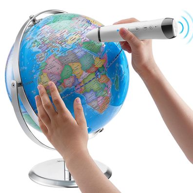 VEVOR Sprechender Globus 228,6 mm interaktiv fér Kinder LED-Nachtlicht USB