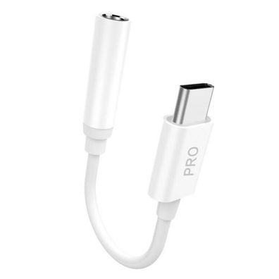 Dudao USB Typ C auf 3,5 mm Klinke Audioadapter, Weiß (L16CPro)