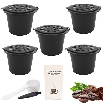 5 x wiederverwendbare Nespresso Kaffeekapseln