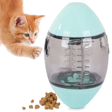 Katzenspielzeug für Leckerlis, die Ball essen Farben zufällig gemischt
