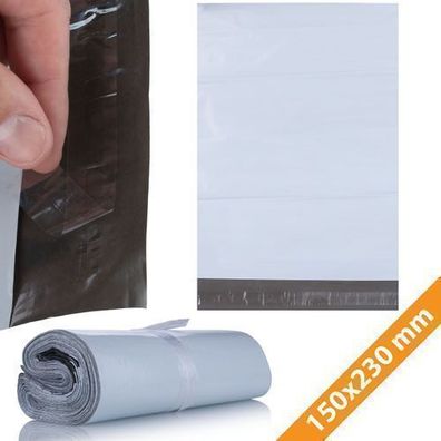 Rosfix Versandtaschen LDPE 150x230 mm – 100 Stk | Weiss, 50 µm Folie