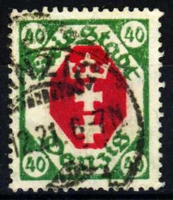 DANZIG 1921 Nr 79X gestempelt X130EFE