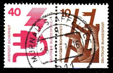 BRD BUND Zusammendruck Nr W48 zentrisch gestempelt WAAGR PAA X14CCCA