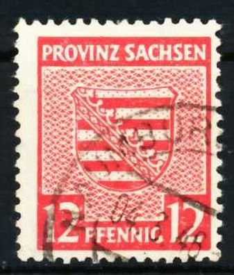 SBZ PROV. Sachsen Nr 79Ya gestempelt X65957E