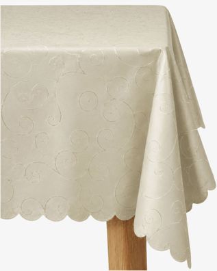 Tischdecke Ranken Schnörkel glänzend Ornament