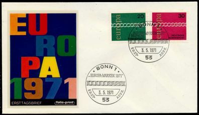 BRD BUND Nr 675-676 BRIEF FDC X92E216