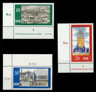 DDR 1975 Nr 2086-2088 postfrisch ECKE-ULI X699A7E