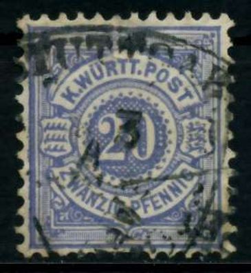Württemberg Ausgabe VON 1875 1900 Nr 47a gestempelt X7136A6