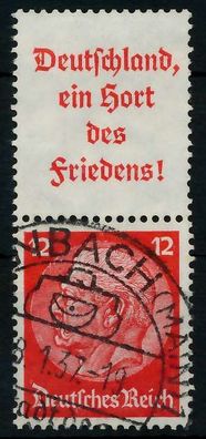 D-REICH Zusammendruck Nr S143 gestempelt SENKR PAAR X7A413A