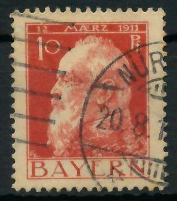 BAYERN Luitpold-ausgaben Nr 78II gestempelt X89046E