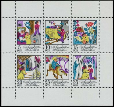 DDR BLOCK Kleinbogen Nr 1801-1806 URndgz postfrisch KLE SBB00D2