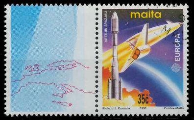 MALTA 1991 Nr 855Zf1 gestempelt WAAGR PAAR X5D32AA
