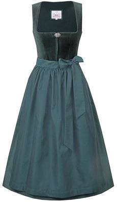 MarJo Dirndl Issigau 75cm Länge tanne - Größe: 42