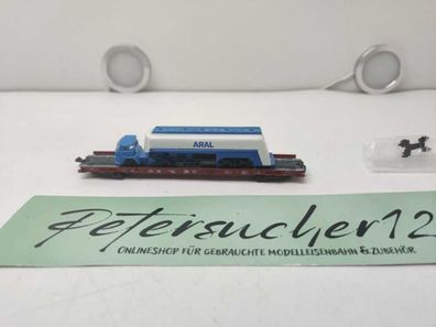 Fleischmann N DC 8279 Rollende Landstraße / LKW ARAL / DB