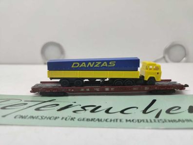 Fleischmann N DC 8279 Rollende Landstraße / LKW Danzas / DB