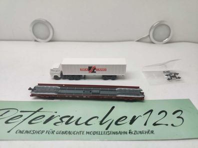 Fleischmann N DC 8279 Rollende Landstraße / LKW Seeland / DB