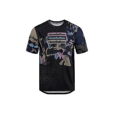 Horsefeathers Bike Jersey Quantum doodle - Größe: S