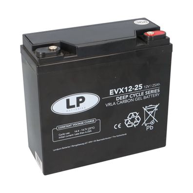 Landport EVX12-25 T12 12 V 25 Ah (C20) AGM-GEL Deep-Cycle-Akku