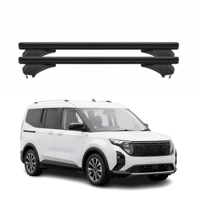 Menabo Dachträger für Ford Tourneo Courier 2023-2026 Aluminium Schwarz 2 tlg