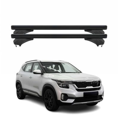 Menabo Dachträger Grundtäger für KIA Seltos 2023-2026 FL Aluminium Schwarz 2 tlg