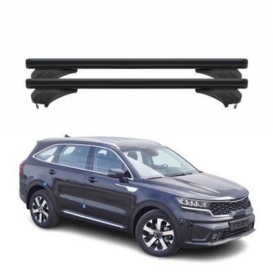 Menabo Dachträger für KIA Sorento IV Hybrid / Plug-in 2020-2026 Alu Schwarz 2tlg