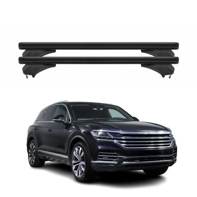 Menabo Dachträger Grundtäger für VW Touareg III 2018-2024 Pre-FL Alu Schwarz 2x
