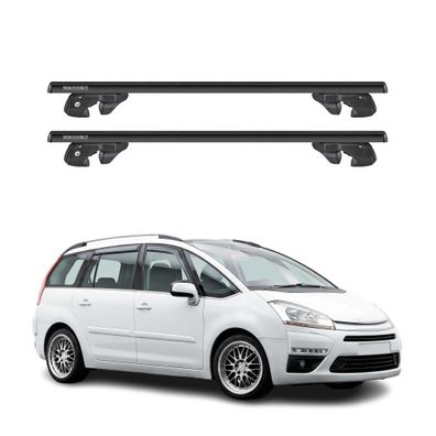 Dachträger für Citroen C4 Picasso I / Grand Picasso I 2006-13 Alu TÜV Schwarz 2x