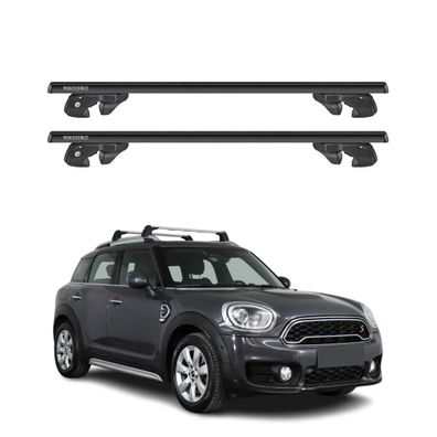 Dachträger Grundtäger für Mini Countryman F60 2017-2023 Alu 90kg TÜV Schwarz 2x