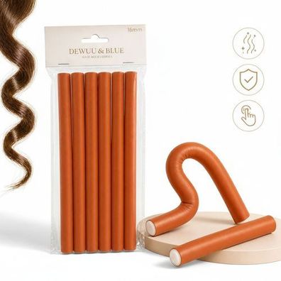 Schaumstofflockenwickler 16mm, 6 Stück – für hitzefreie Locken und sanfte Wellen