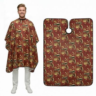 Friseurumhang für Friseure, 140×155 cm, mit Klammer/Schließe